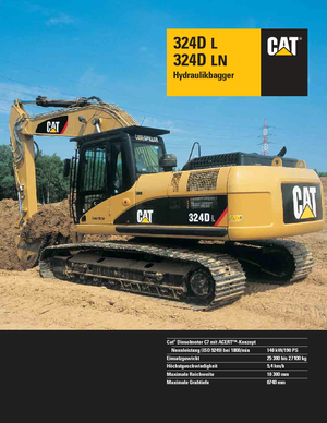 Lánctalpas kotrók Caterpillar 324D LN
