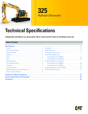 Lánctalpas kotrók Caterpillar 325