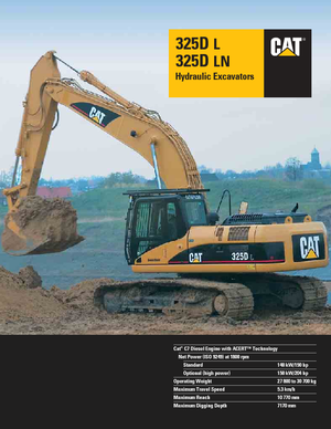 Lánctalpas kotrók Caterpillar 325D LN