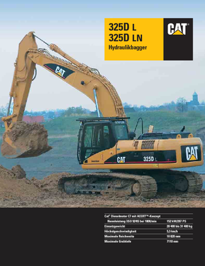 Lánctalpas kotrók Caterpillar 325D LN