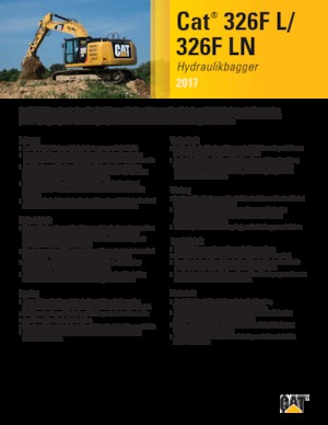 Lánctalpas kotrók Caterpillar 326F LN