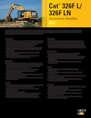 Lánctalpas kotrók Caterpillar 326F LN