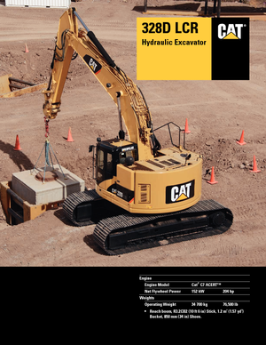Lánctalpas kotrók Caterpillar 328D LCR