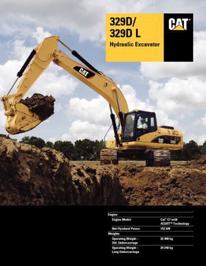 Lánctalpas kotrók Caterpillar 329D LN