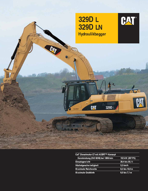 Lánctalpas kotrók Caterpillar 329D LN
