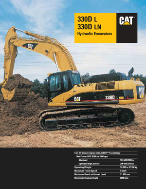 Lánctalpas kotrók Caterpillar 330D LN