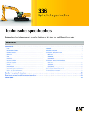 Lánctalpas kotrók Caterpillar 336