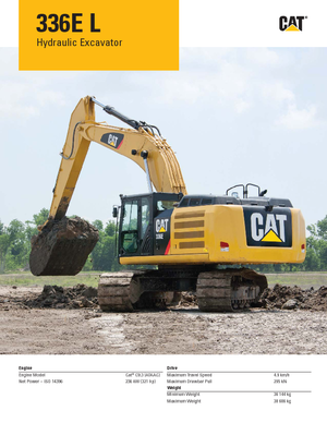 Lánctalpas kotrók Caterpillar 336D L