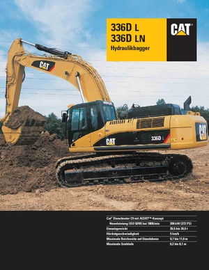 Lánctalpas kotrók Caterpillar 336D LN