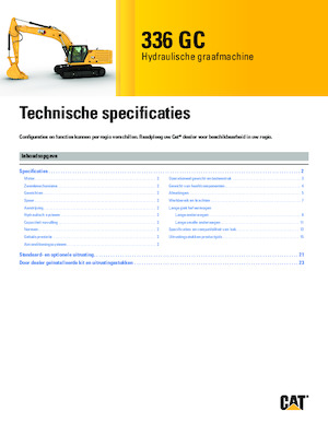 Lánctalpas kotrók Caterpillar 336 GC