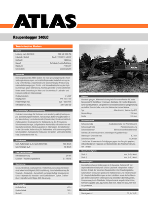 Lánctalpas kotrók Atlas 340 LC