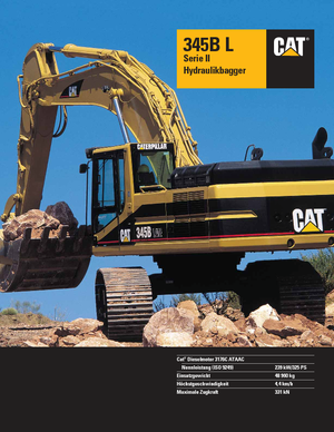 Lánctalpas kotrók Caterpillar 345 B L II