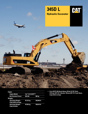Lánctalpas kotrók Caterpillar 345D L