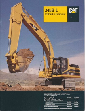 Lánctalpas kotrók Caterpillar 345B