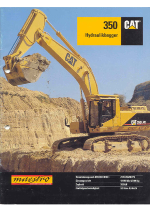 Lánctalpas kotrók Caterpillar 350 L