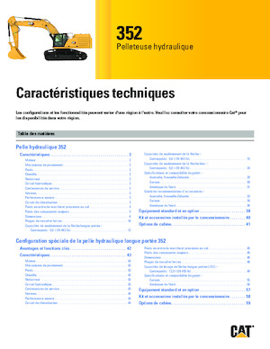 Lánctalpas kotrók Caterpillar 352