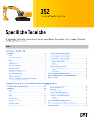 Lánctalpas kotrók Caterpillar 352