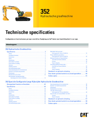 Lánctalpas kotrók Caterpillar 352