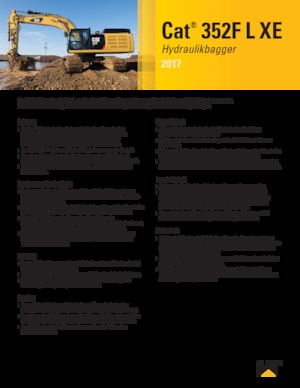 Lánctalpas kotrók Caterpillar 352F XE