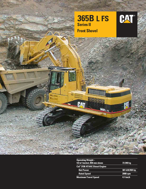Lánctalpas kotrók Caterpillar 365 B L II