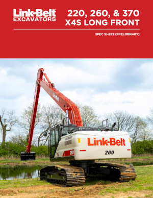 Lánctalpas kotrók Link-Belt 370 X4S Long Front