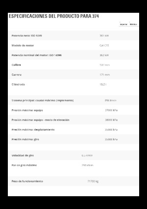 Lánctalpas kotrók Caterpillar 374