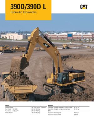 Lánctalpas kotrók Caterpillar 390D L