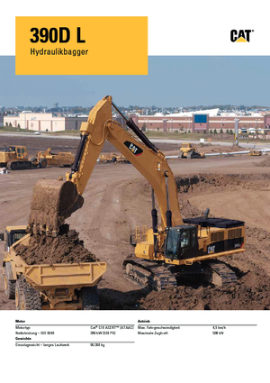 Lánctalpas kotrók Caterpillar 390D L