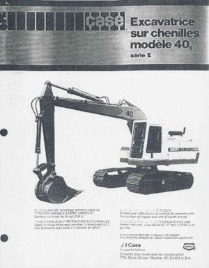 Lánctalpas kotrók Case 40E