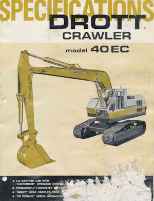 Lánctalpas kotrók Drott 40EC