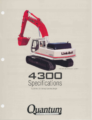 Lánctalpas kotrók Link-Belt 4300