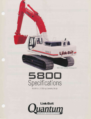 Lánctalpas kotrók Link-Belt 5800