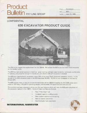 Lánctalpas kotrók International Harvester 630