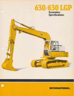 Lánctalpas kotrók International Harvester 630