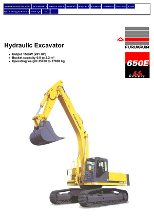 Lánctalpas kotrók Furukawa 650 E-LC