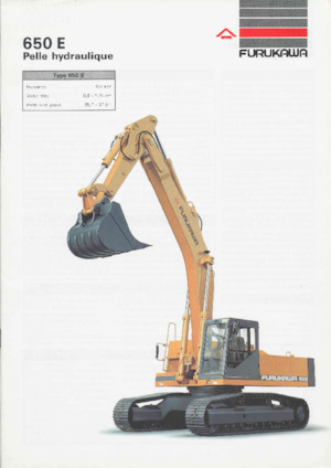 Lánctalpas kotrók Furukawa 650 E-LC