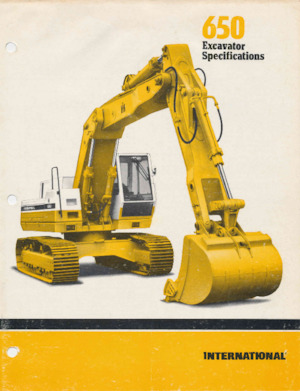 Lánctalpas kotrók International Harvester 650