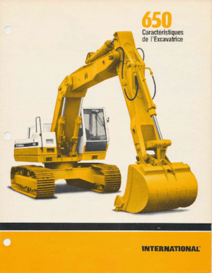 Lánctalpas kotrók International Harvester 650