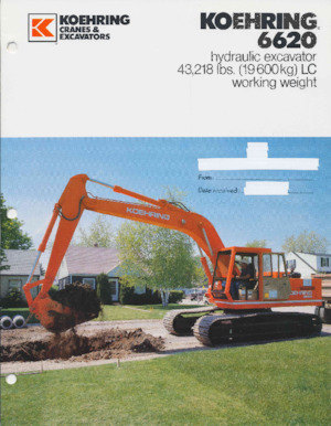 Lánctalpas kotrók Koehring 6620