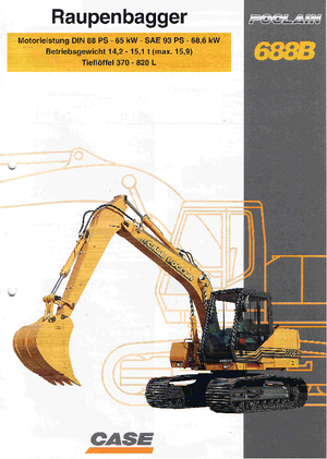 Lánctalpas kotrók Case Poclain 688 B CK