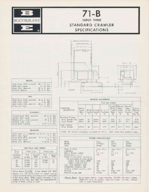 Lánctalpas kotrók Bucyrus 71-B