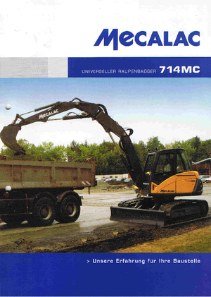 Lánctalpas kotrók Mecalac 714 MC *