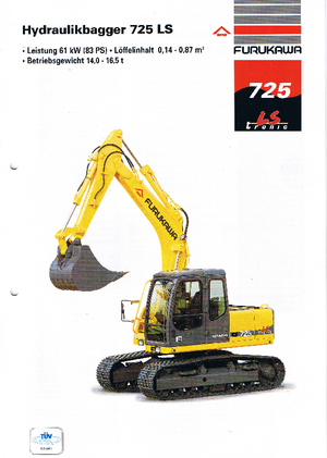 Lánctalpas kotrók Furukawa 725 LS-tronic