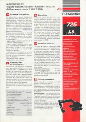 Lánctalpas kotrók Furukawa 725 LS-tronic