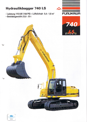 Lánctalpas kotrók Furukawa 740 LS-tronic