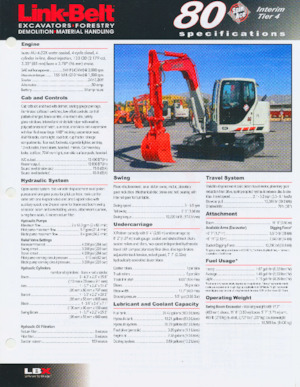 Lánctalpas kotrók Link-Belt 80 Spin Ace