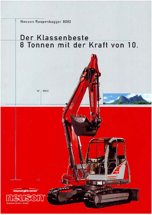 Lánctalpas kotrók Neuson 8002