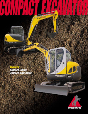 Lánctalpas kotrók Mustang 8003