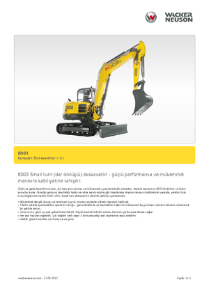 Lánctalpas kotrók Neuson 8003