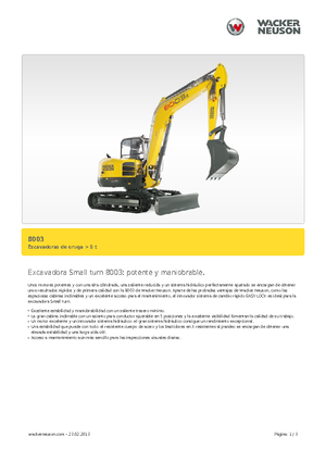 Lánctalpas kotrók Neuson 8003